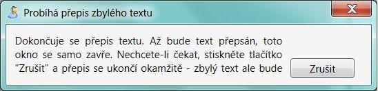 3.6.1 Reţim diktování Pokud je program v reţimu diktování, rozpoznává řeč diktovanou do mikrofonu, kterou jako rozpoznaný text vkládá do editačního pole programu.