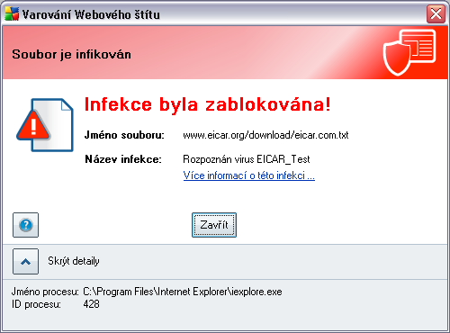 Poznámka: Všechny komponenty AVG jsou výrobcem nastaveny k optimálnímu výkonu. Pokud nemáte skutečný důvod jejich konfiguraci měnit, doporučujeme ponechat program ve výchozím nastavení.