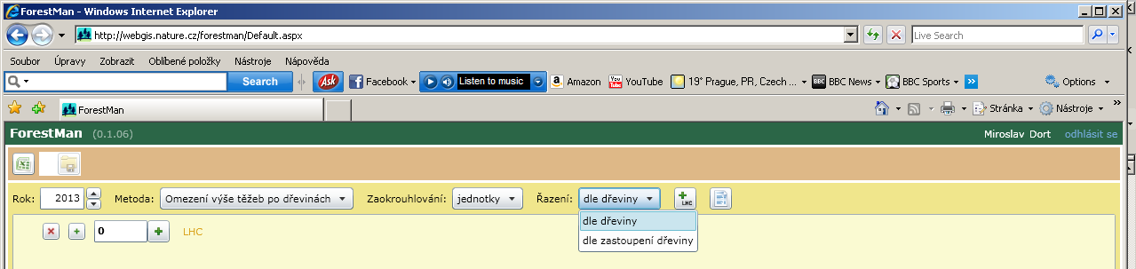 Rok rok, za který bude náhrada vypočtena, tzn. rok, ke kterému bude v datech LHP (LHO) aktualizován věk porostu následně použitý ve výpočtu náhrady.