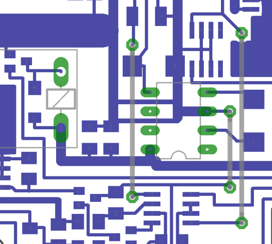 64 Fakulta elektrotechniky a komunikačních technologií VUT v Brně křížení se vyřeší překlenutím v jiné měděné vrstvě.