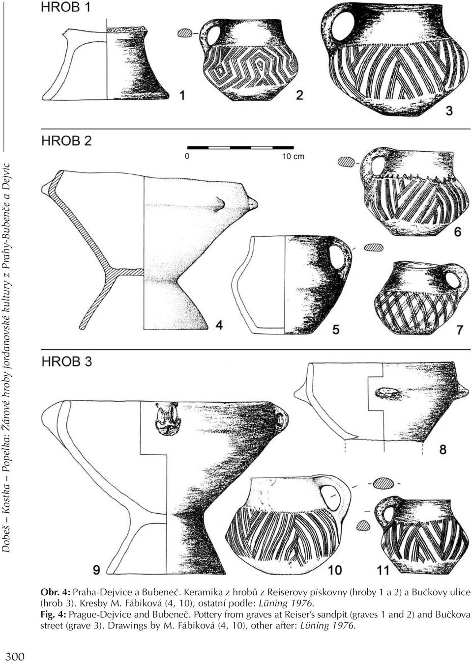 Kresby M. Fábiková (4, 10), ostatní podle: Lüning 1976. Fig. 4: Prague-Dejvice and Bubeneč.