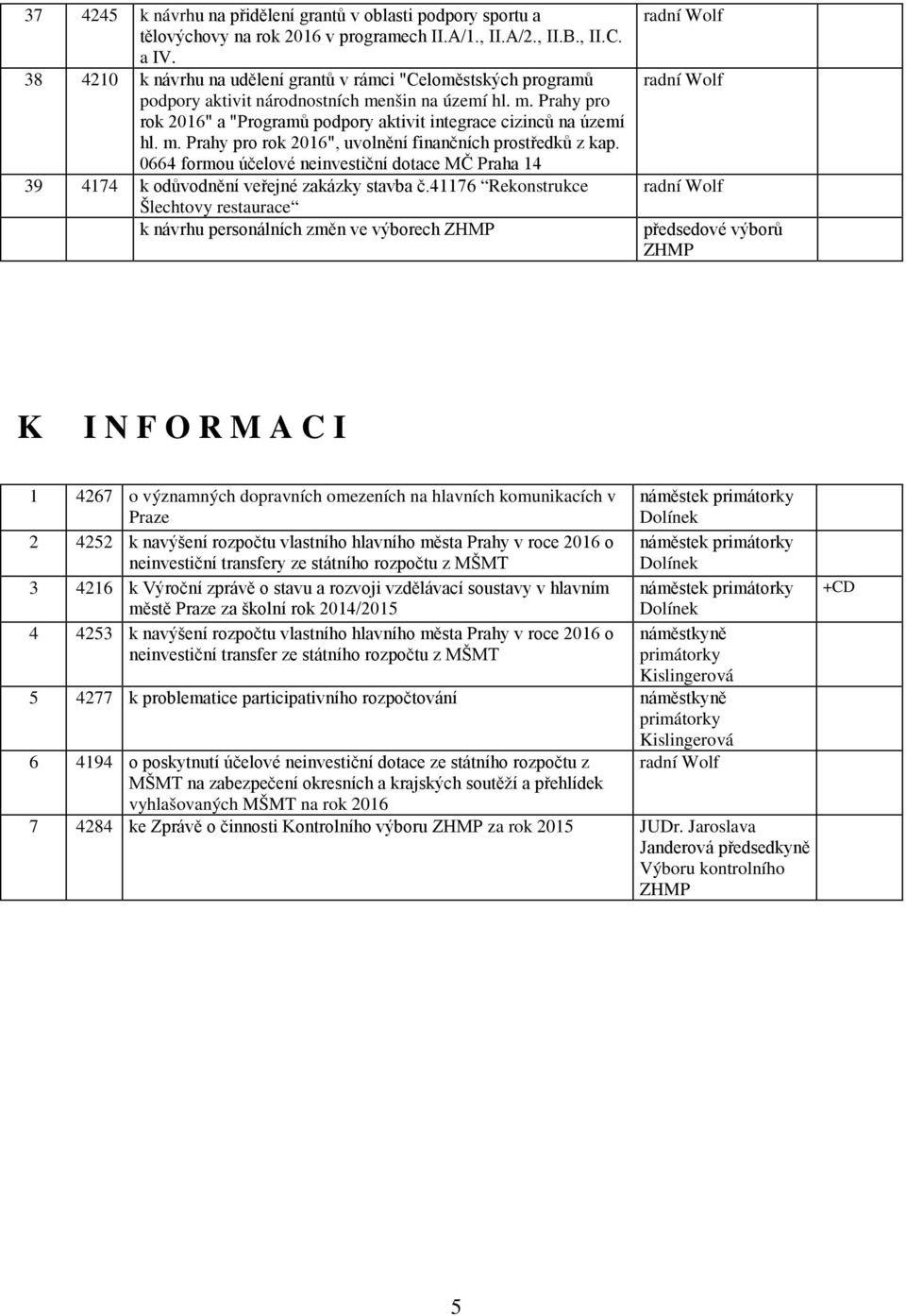 0664 formou účelové neinvestiční dotace MČ Praha 14 39 4174 k odůvodnění veřejné zakázky stavba č.