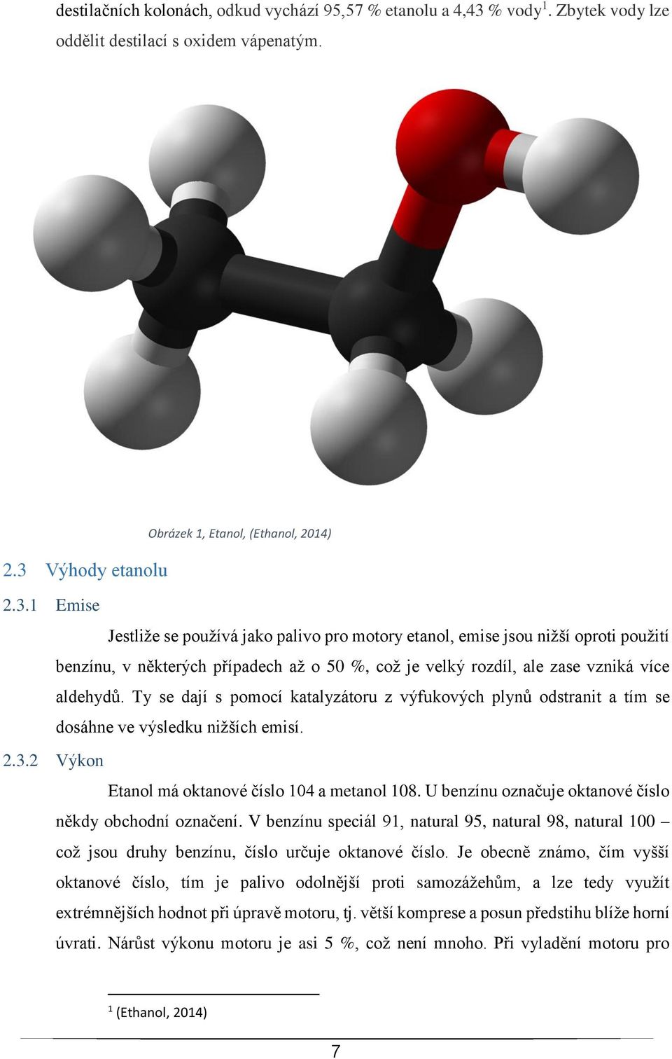 Výhody etanolu 2.3.