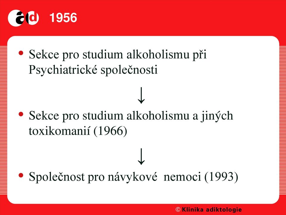 studium alkoholismu a jiných