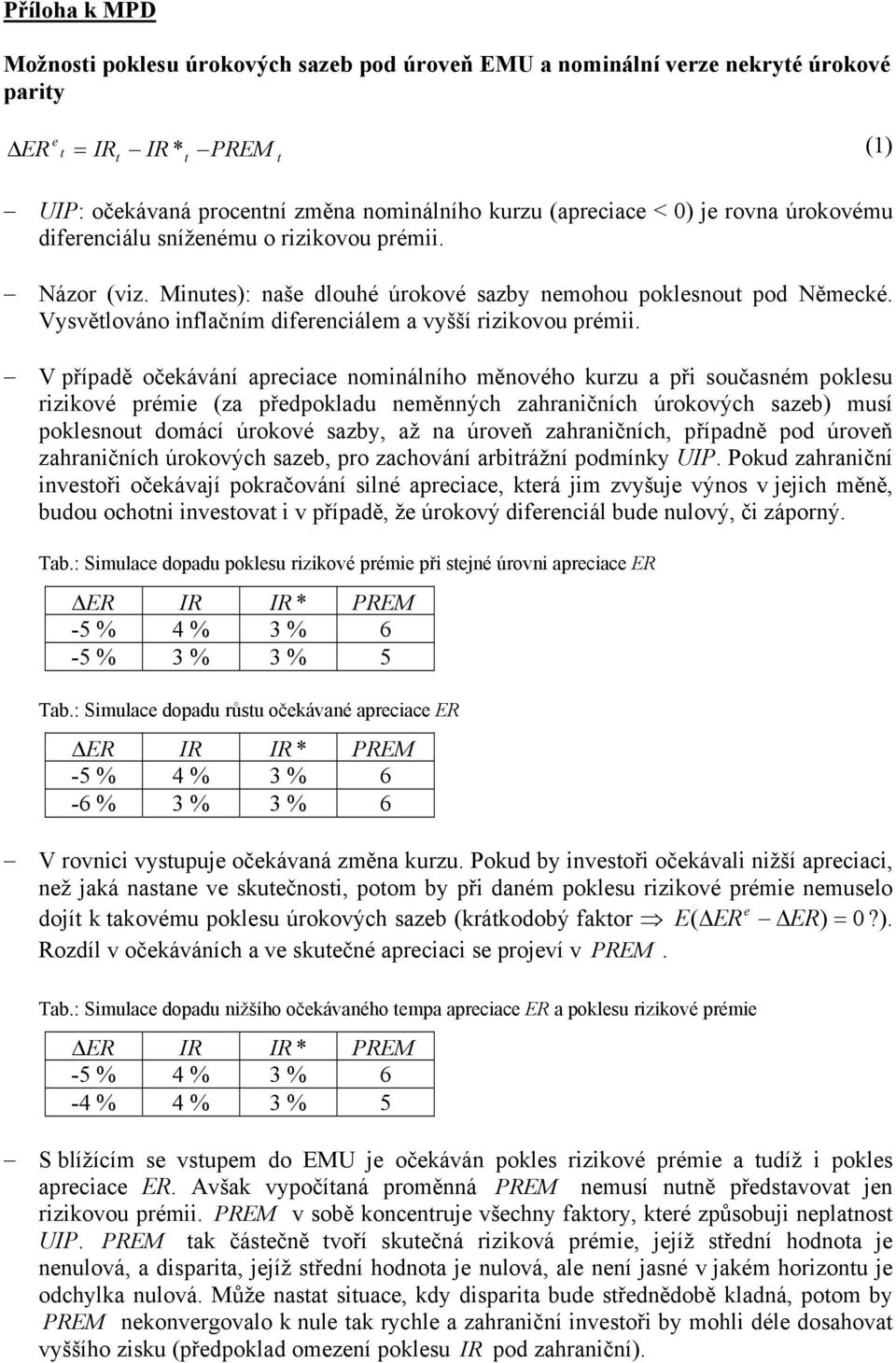 Vysvětlováno inflačním diferenciálem a vyšší rizikovou prémii.