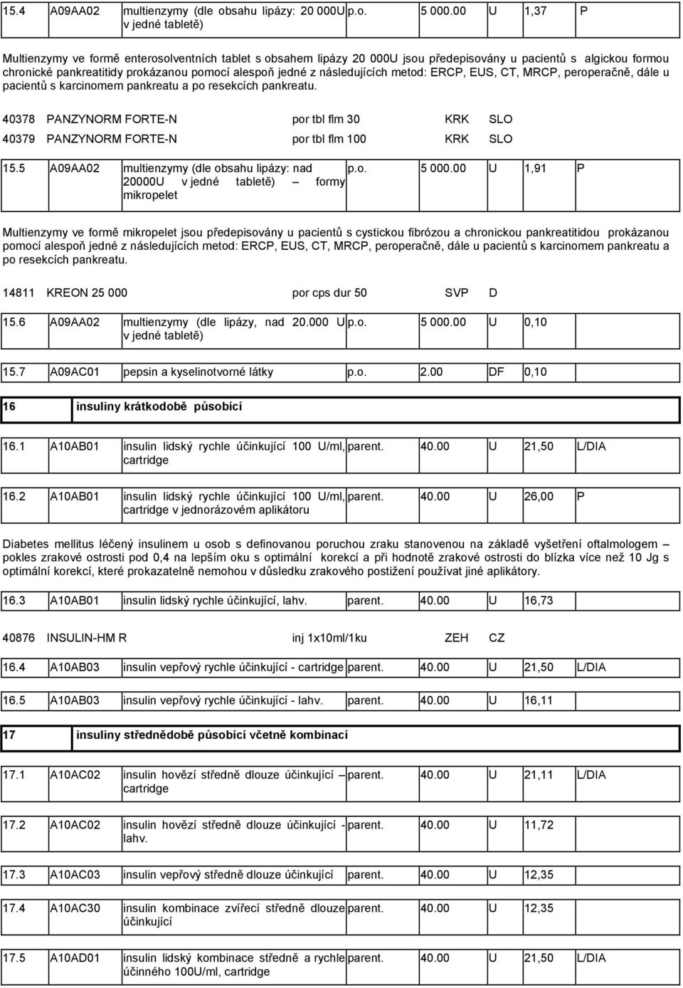 jedné z následujících metod: ERCP, EUS, CT, MRCP, peroperačně, dále u pacientů s karcinomem pankreatu a po resekcích pankreatu.