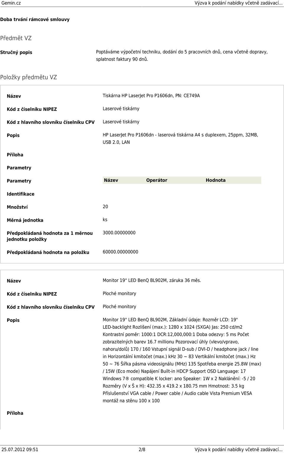 laserová tiskárna A4 s duplexem, 25ppm, 32MB, USB 2.