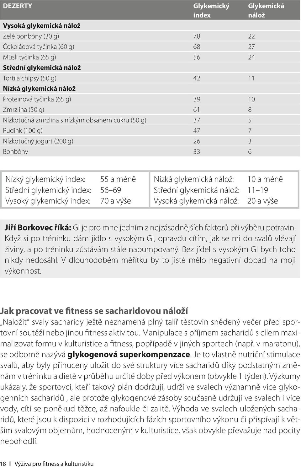 nálož Nízký glykemický index: 55 a méně Střední glykemický index: 56 69 Vysoký glykemický index: 70 a výše Nízká glykemická nálož: 10 a méně Střední glykemická nálož: 11 19 Vysoká glykemická nálož: