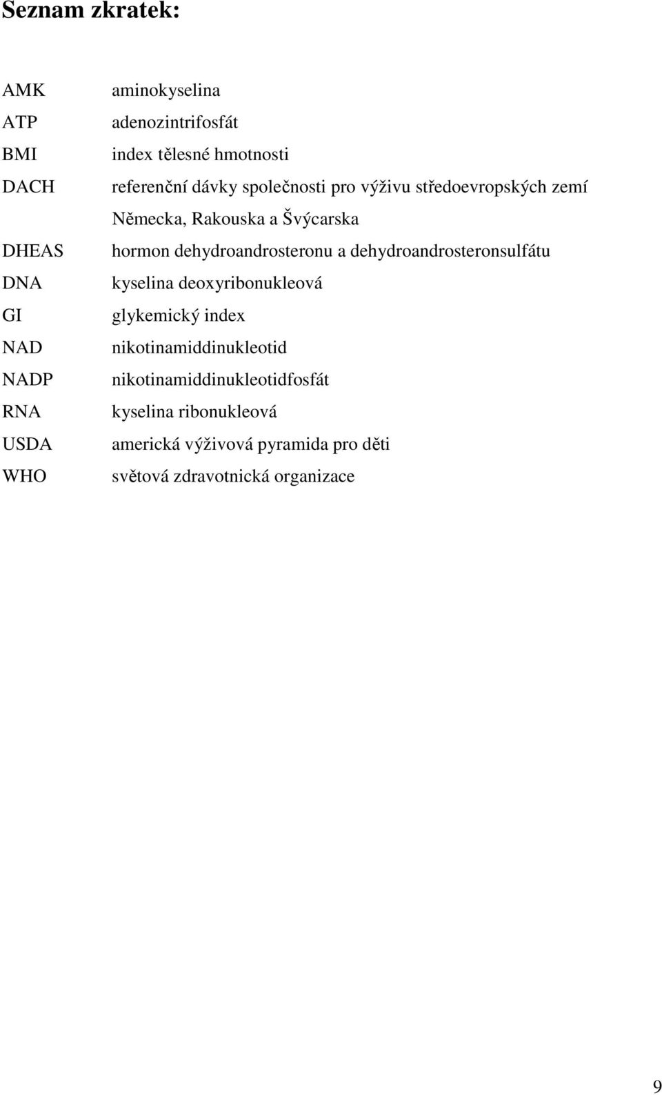 dehydroandrosteronu a dehydroandrosteronsulfátu kyselina deoxyribonukleová glykemický index nikotinamiddinukleotid