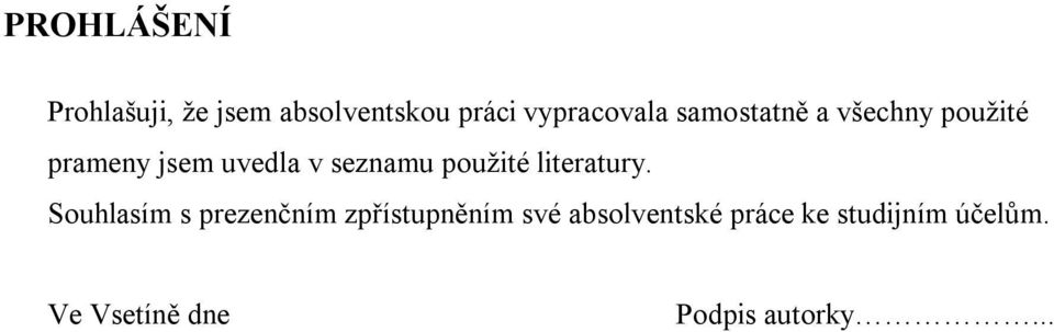 použité literatury.