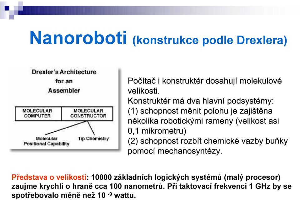 procesor) zaujme krychli o hraně cca 100 nanometrů.