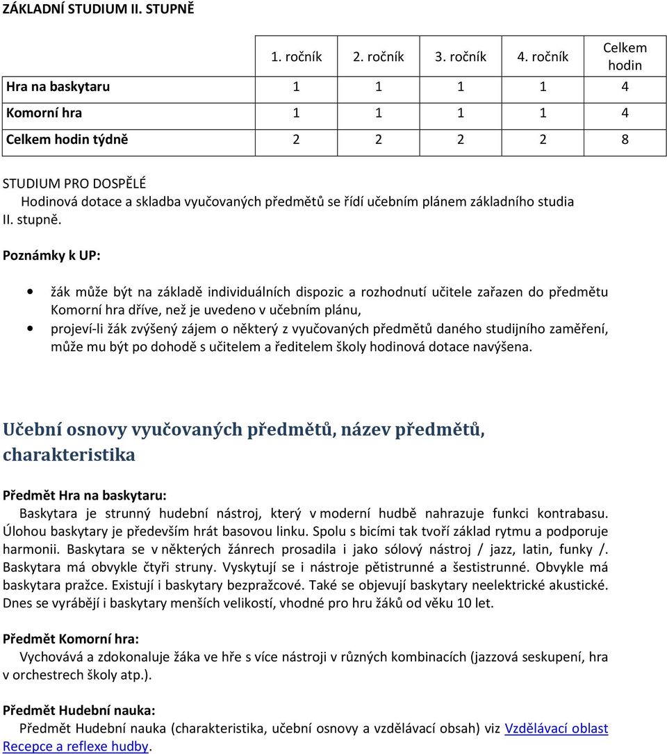 studia II. stupně.