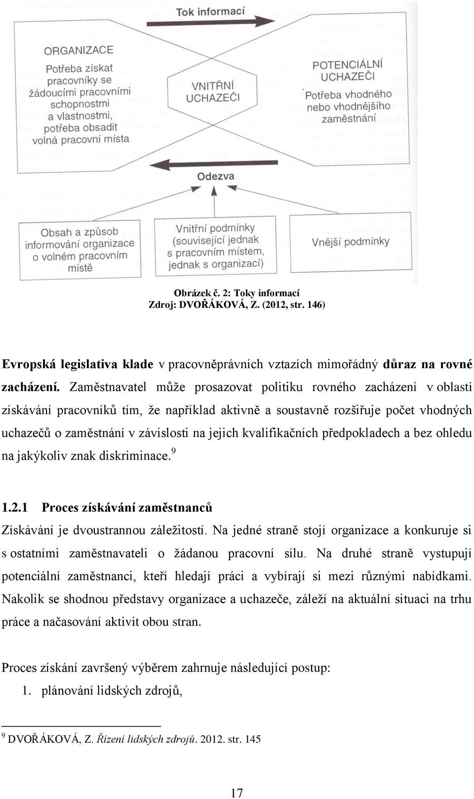 kvalifikačních předpokladech a bez ohledu na jakýkoliv znak diskriminace. 9 1.2.1 Proces získávání zaměstnanců Získávání je dvoustrannou záležitostí.