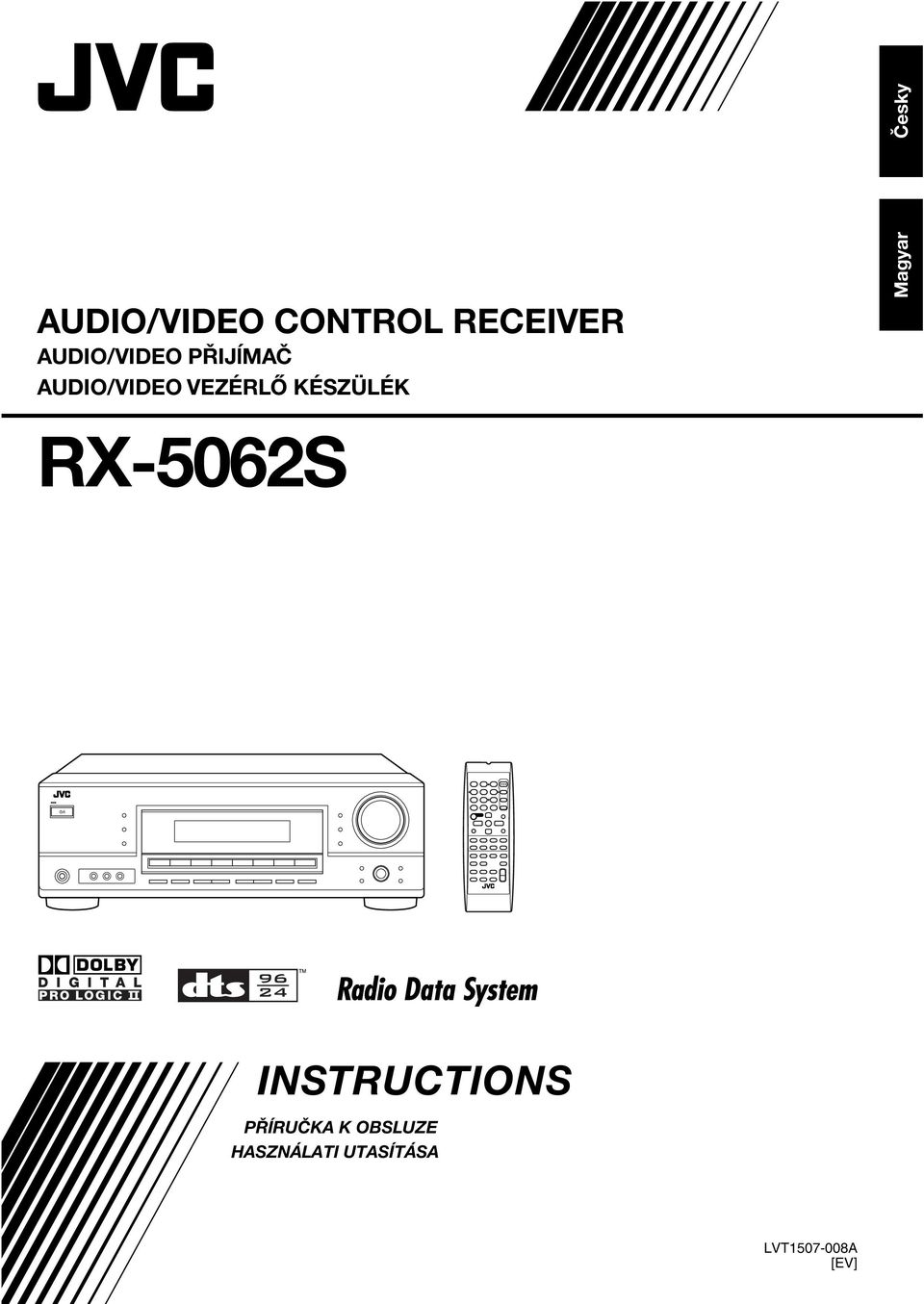 VEZÉRLŐ KÉSZÜLÉK Magyar RX-5062S INSTRUCTIONS