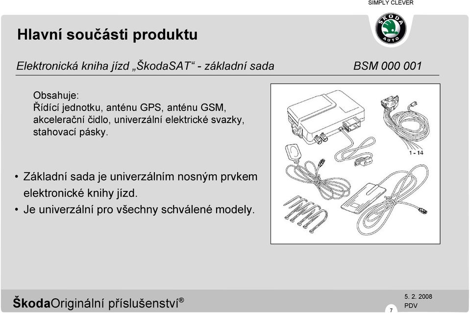 univerzální elektrické svazky, stahovací pásky.