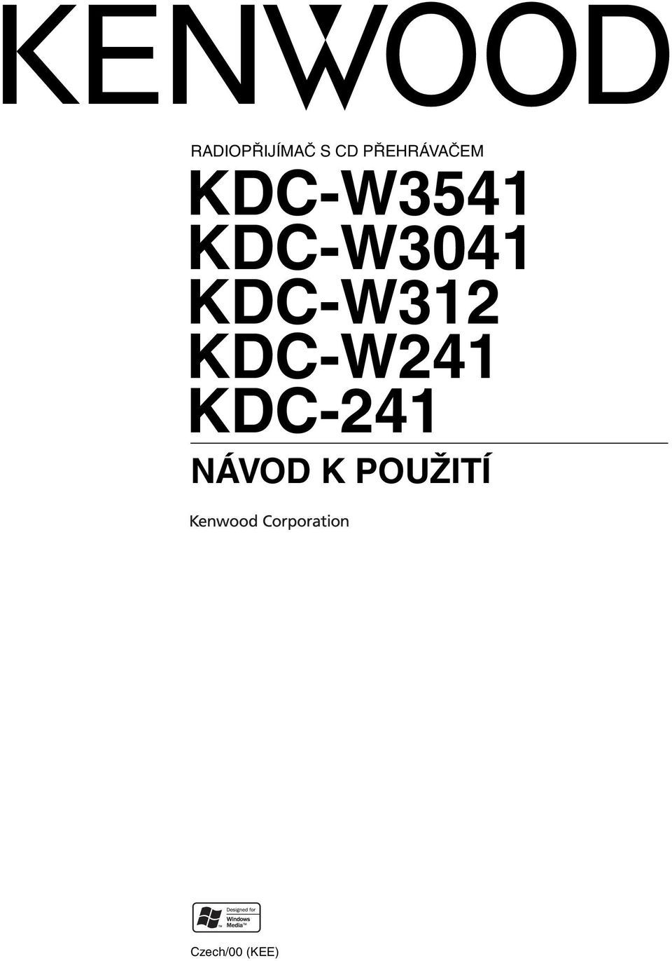 KDC-W3041 KDC-W312