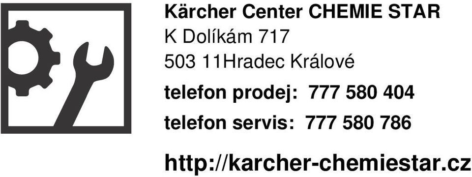 prodej: 777 580 404 telefon servis: