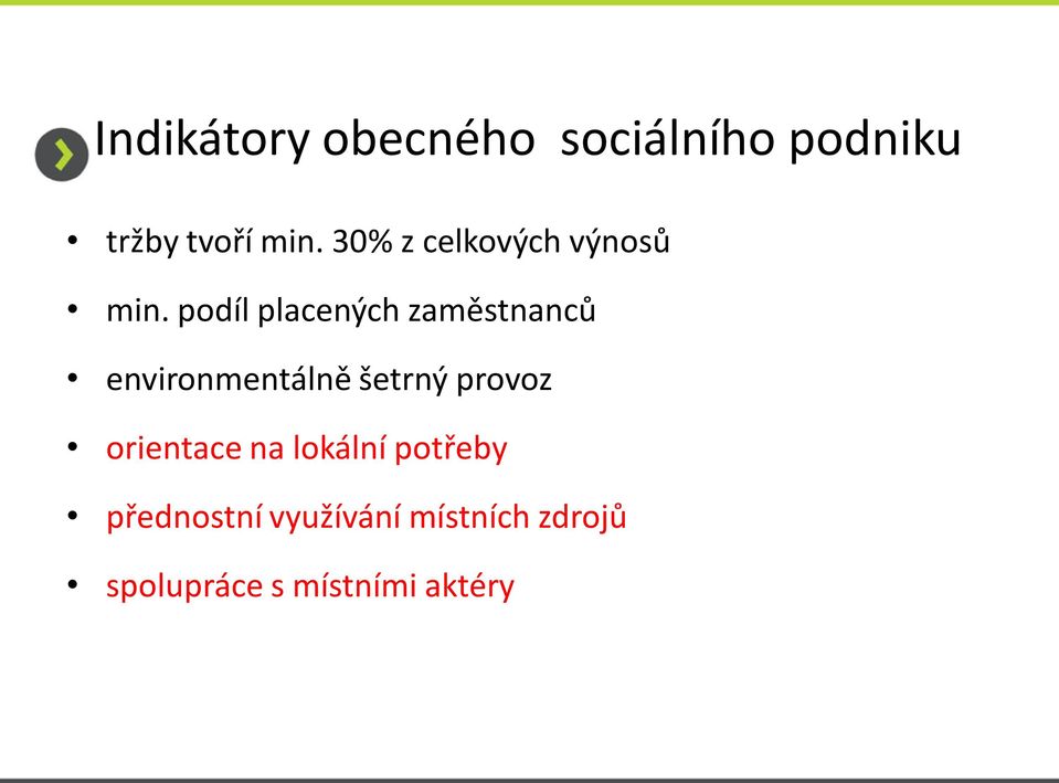 podíl placených zaměstnanců environmentálně šetrný provoz