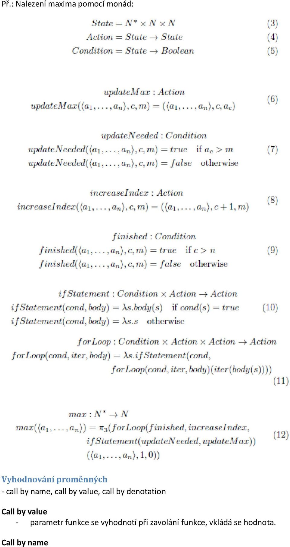 denotation Call by value - parametr funkce se