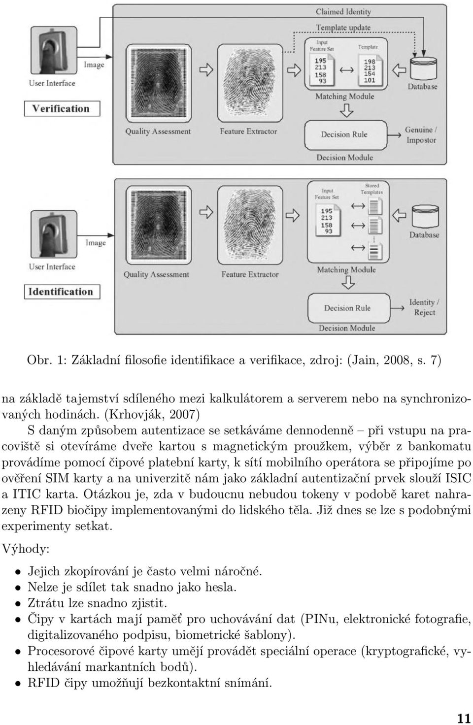 karty, k sítí mobilního operátora se připojíme po ověření SIM karty a na univerzitě nám jako základní autentizační prvek slouží ISIC a ITIC karta.