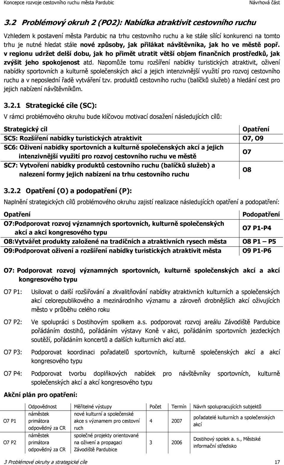 Napomůže tomu rozšíření nabídky turistických atraktivit, oživení nabídky sportovních a kulturně společenských akcí a jejich intenzivnější využití pro rozvoj cestovního ruchu a v neposlední řadě