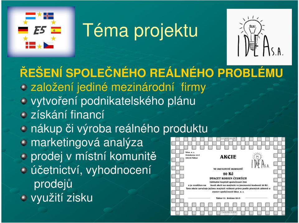 financí nákup či výroba reálného produktu marketingová analýza