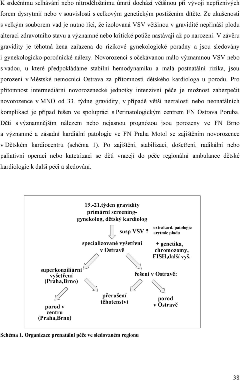 V závěru gravidity je těhotná žena zařazena do rizikové gynekologické poradny a jsou sledovány i gynekologicko-porodnické nálezy.