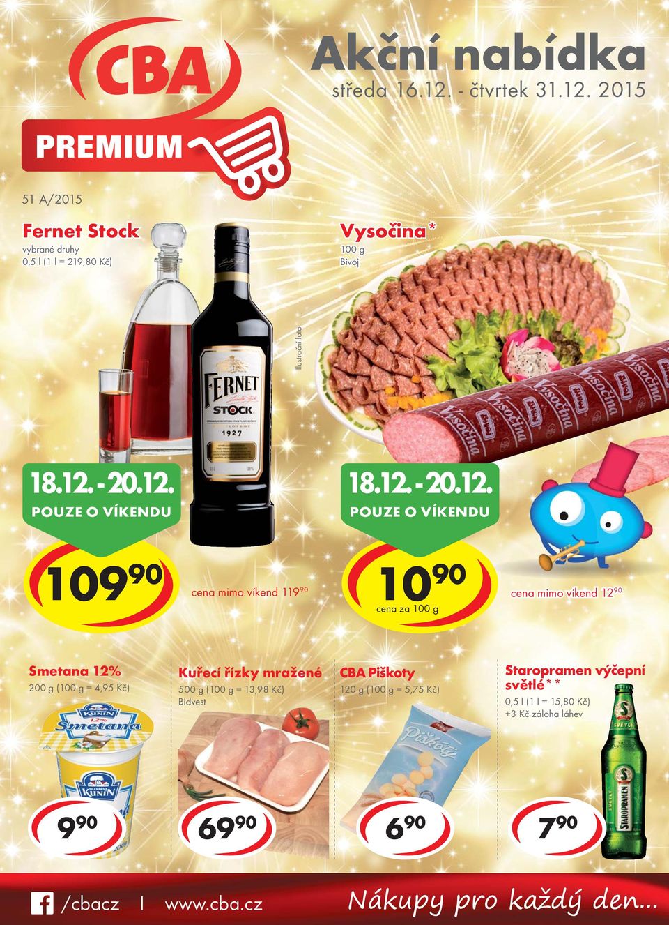 POUZE O VÍKENDU 18.12.