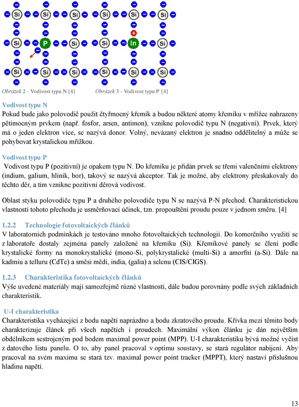 Volný, nevázaný elektron je snadno oddělitelný a může se pohybovat krystalickou mřížkou. Vodivost typu P Vodivost typu P (pozitivní) je opakem typu N.