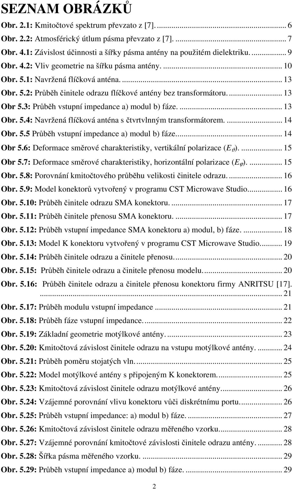 3: Průběh vstupní impedance a) modul b) fáze.... 13 Obr. 5.4: Navržená flíčková anténa s čtvrtvlnným transformátorem.... 14 Obr. 5.5 Průběh vstupní impedance a) modul b) fáze... 14 Obr 5.