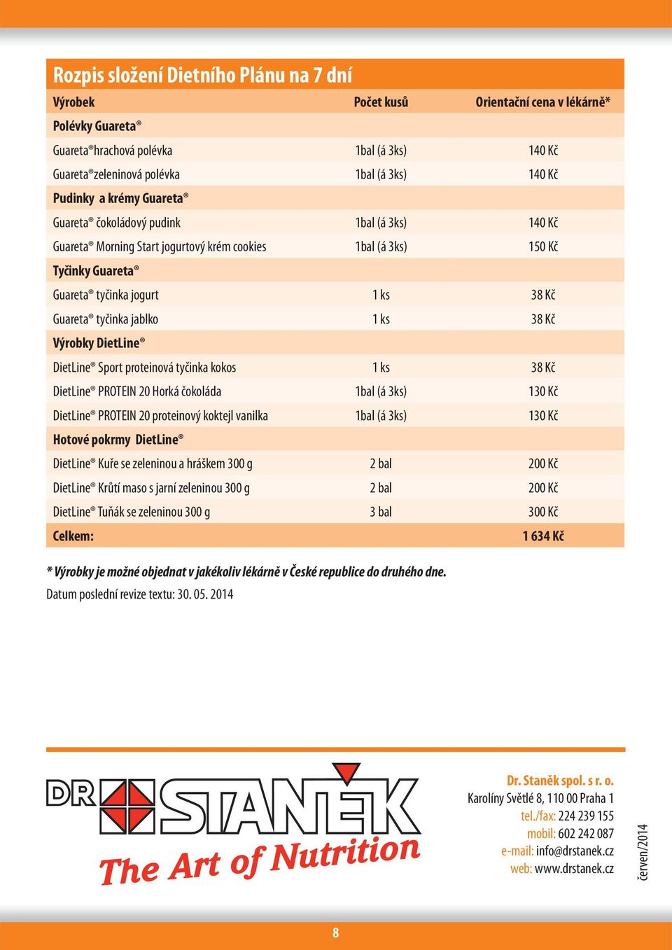 tyčinka jablko 1 ks 38 Kč Výrobky DietLine DietLine Sport proteinová tyčinka kokos 1 ks 38 Kč DietLine PROTEIN 20 Horká čokoláda 1bal (á 3ks) 130 Kč DietLine PROTEIN 20 proteinový koktejl vanilka