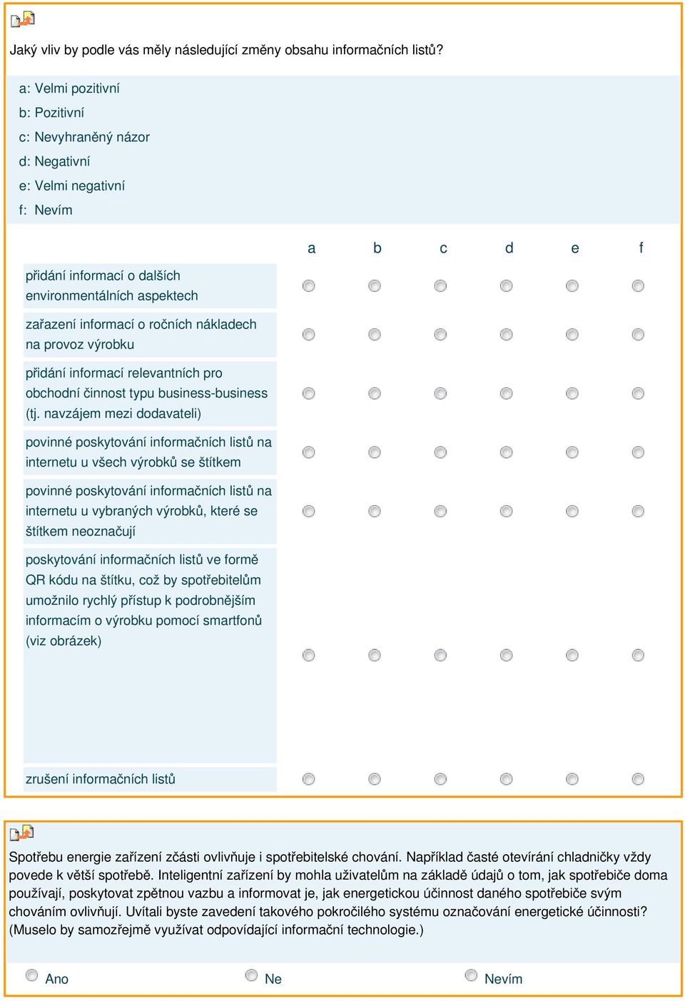 přidání informací relevantních pro obchodní činnost typu business-business (tj.