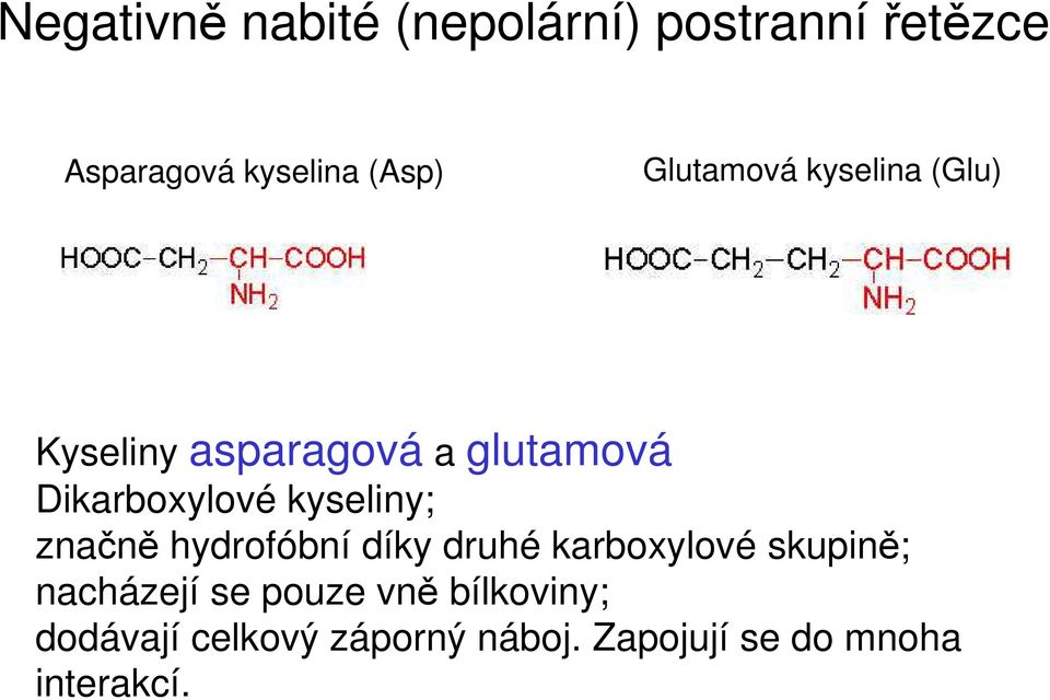 kyseliny; značně hydrofóbní díky druhé karboxylové skupině; nacházejí se