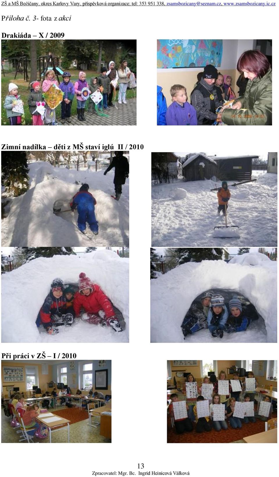 2009 Zimní nadílka děti z MŠ