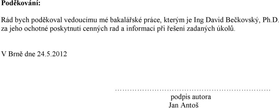 vid Bečkovský, Ph.D.
