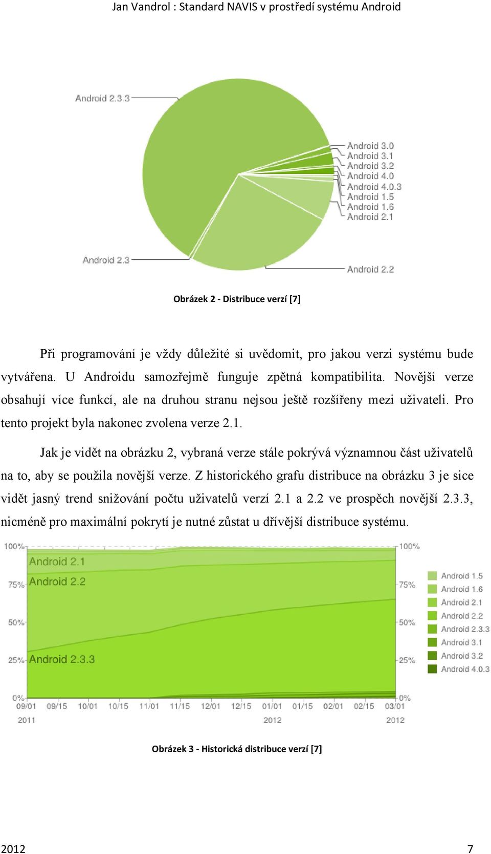 Jak je vidět na obrázku 2, vybraná verze stále pokrývá významnou část uživatelů na to, aby se použila novější verze.