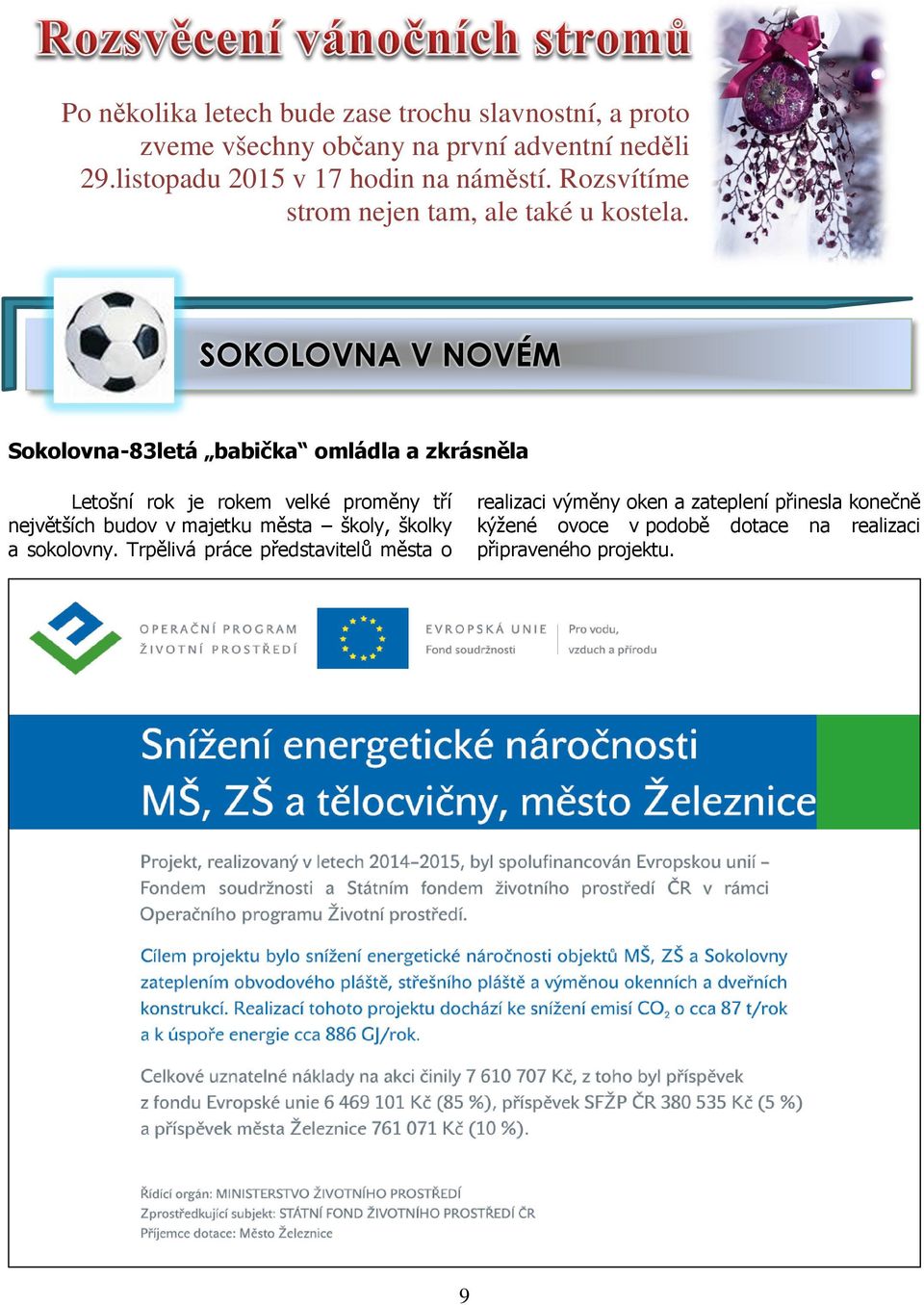 SOKOLOVNA V NOVÉM Sokolovna-83letá babička omládla a zkrásněla Letošní rok je rokem velké proměny tří největších budov v