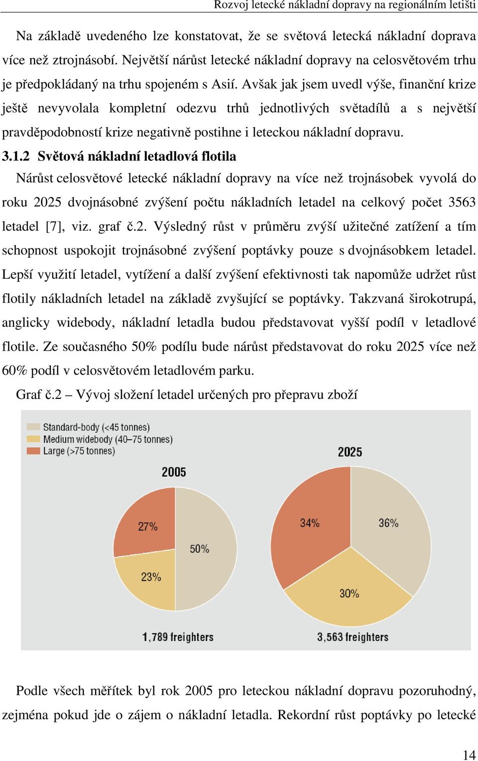 Avšak jak jsem uvedl výše, finanční krize ještě nevyvolala kompletní odezvu trhů jednotlivých světadílů a s největší pravděpodobností krize negativně postihne i leteckou nákladní dopravu. 3.1.