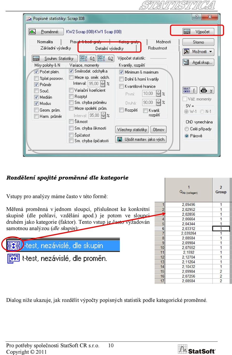 ) je potom ve sloupci druhém jako kategorie (faktor).