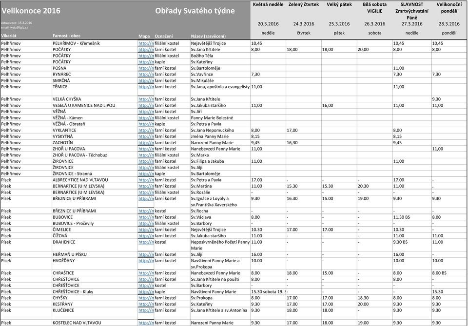 Jana Křtitele 8,00 18,00 18,00 20,00 8,00 8,00 Pelhřimov POČÁTKY http://mapy.cz/zakladni?x=15.2404381&y=49.2600353&z=17&source=coor&id=15.2404381%2c49.