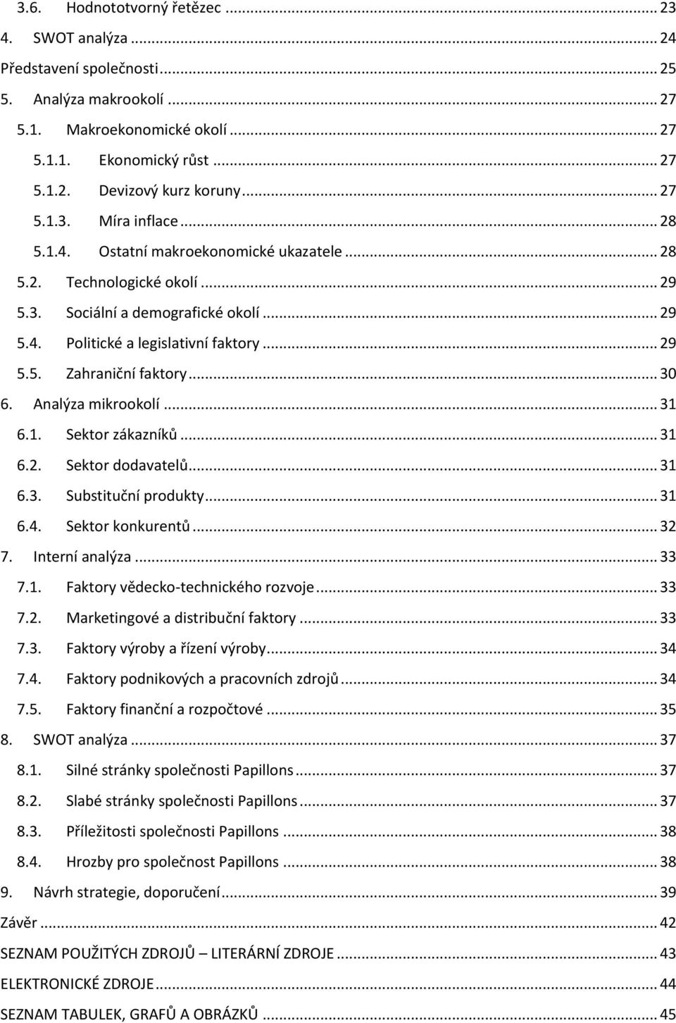 .. 30 6. Analýza mikrookolí... 31 6.1. Sektor zákazníků... 31 6.2. Sektor dodavatelů... 31 6.3. Substituční produkty... 31 6.4. Sektor konkurentů... 32 7. Interní analýza... 33 7.1. Faktory vědecko-technického rozvoje.