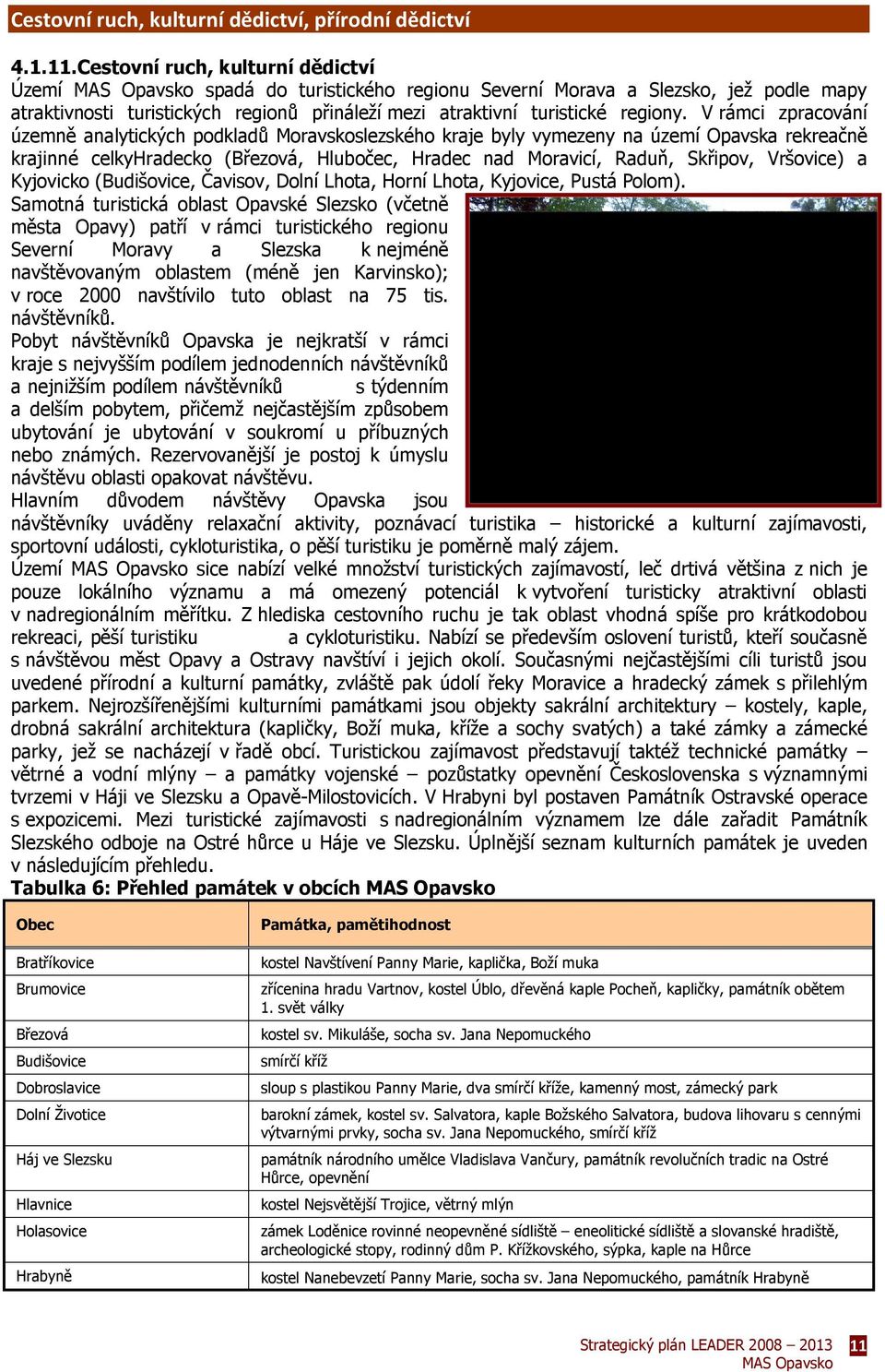 V rámci zpracování územně analytických podkladů Moravskoslezského kraje byly vymezeny na území Opavska rekreačně krajinné celkyhradecko (řezová, Hlubočec, Hradec nad Moravicí, Raduň, Skřipov,