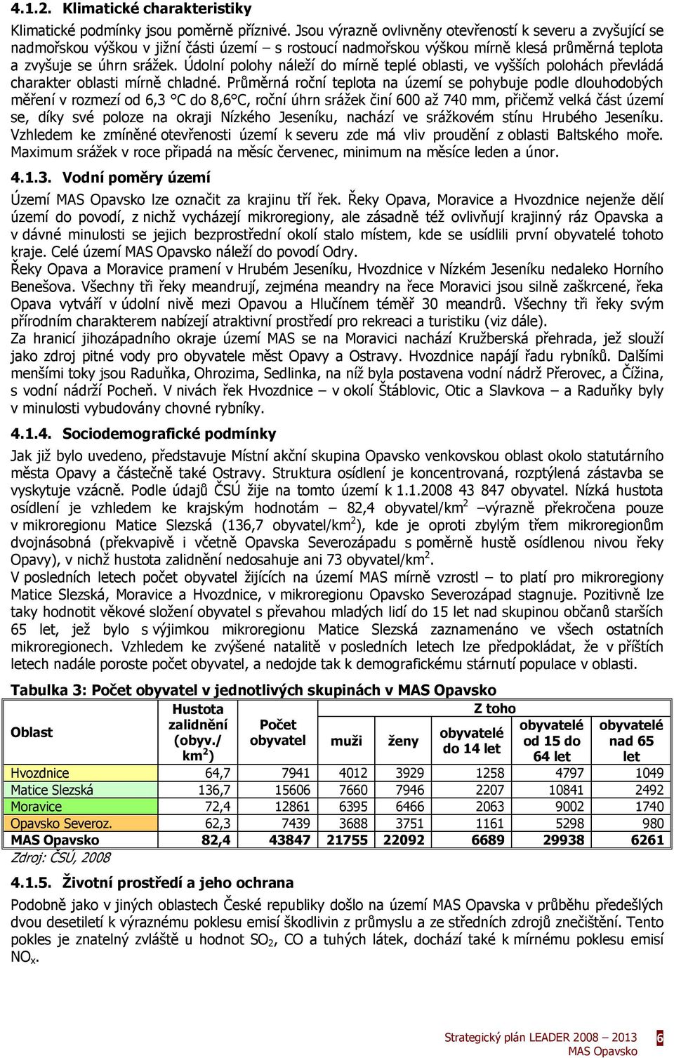 Údolní polohy náleží do mírně teplé oblasti, ve vyšších polohách převládá charakter oblasti mírně chladné.