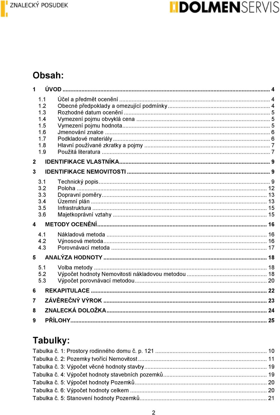 .. 9 3.2 Poloha... 12 3.3 Dopravní poměry... 13 3.4 Územní plán... 13 3.5 Infrastruktura... 15 3.6 Majetkoprávní vztahy... 15 4 METODY OCENĚNÍ... 16 4.1 Nákladová metoda... 16 4.2 Výnosová metoda.