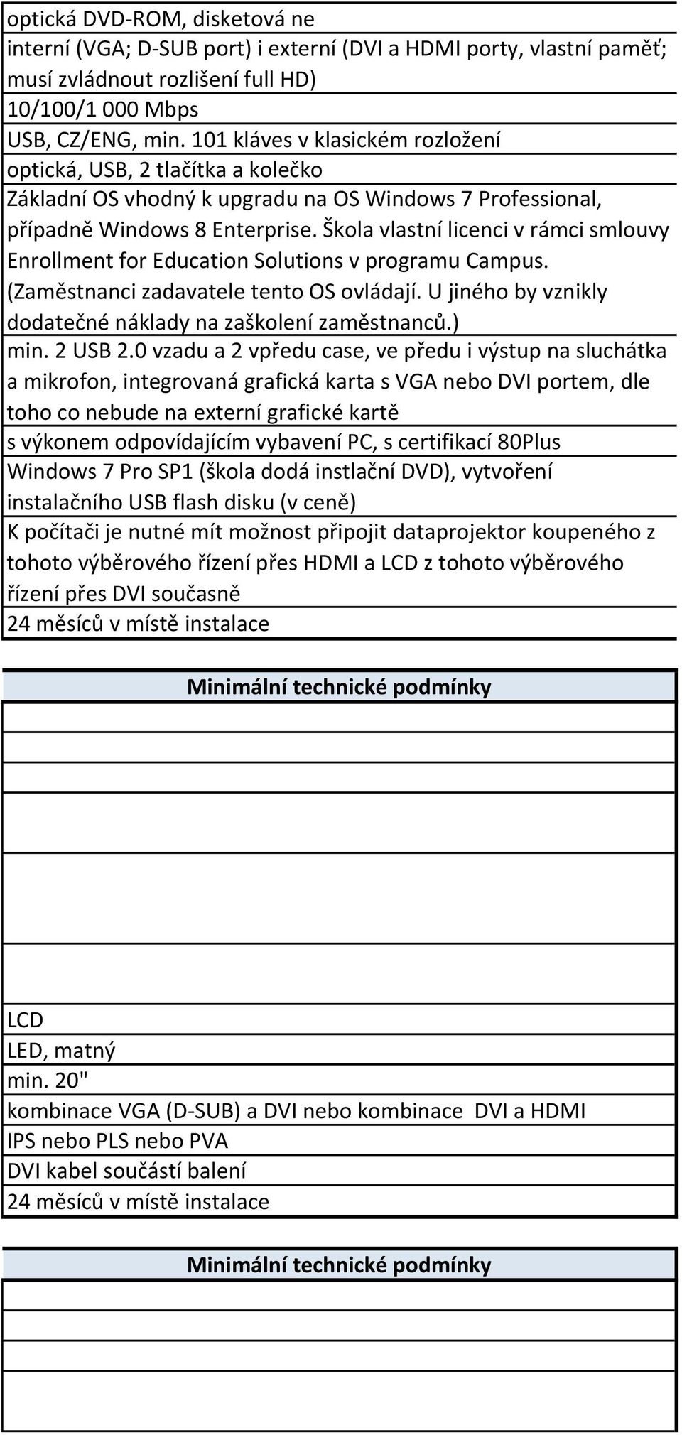 Škola vlastní licenci v rámci smlouvy Enrollment for Education Solutions v programu Campus. (Zaměstnanci zadavatele tento OS ovládají. U jiného by vznikly dodatečné náklady na zaškolení zaměstnanců.