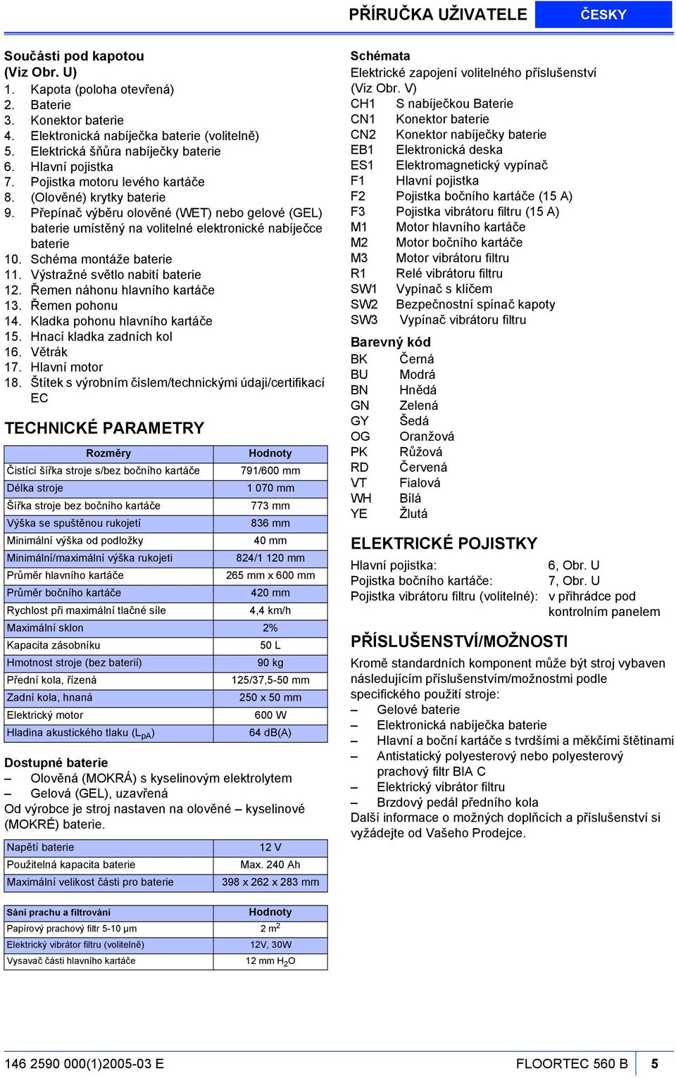 Přepínač výběru olověné (WET) nebo gelové (GEL) baterie umístěný na volitelné elektronické nabíječce baterie 10. Schéma montáže baterie 11. Výstražné světlo nabití baterie 12.