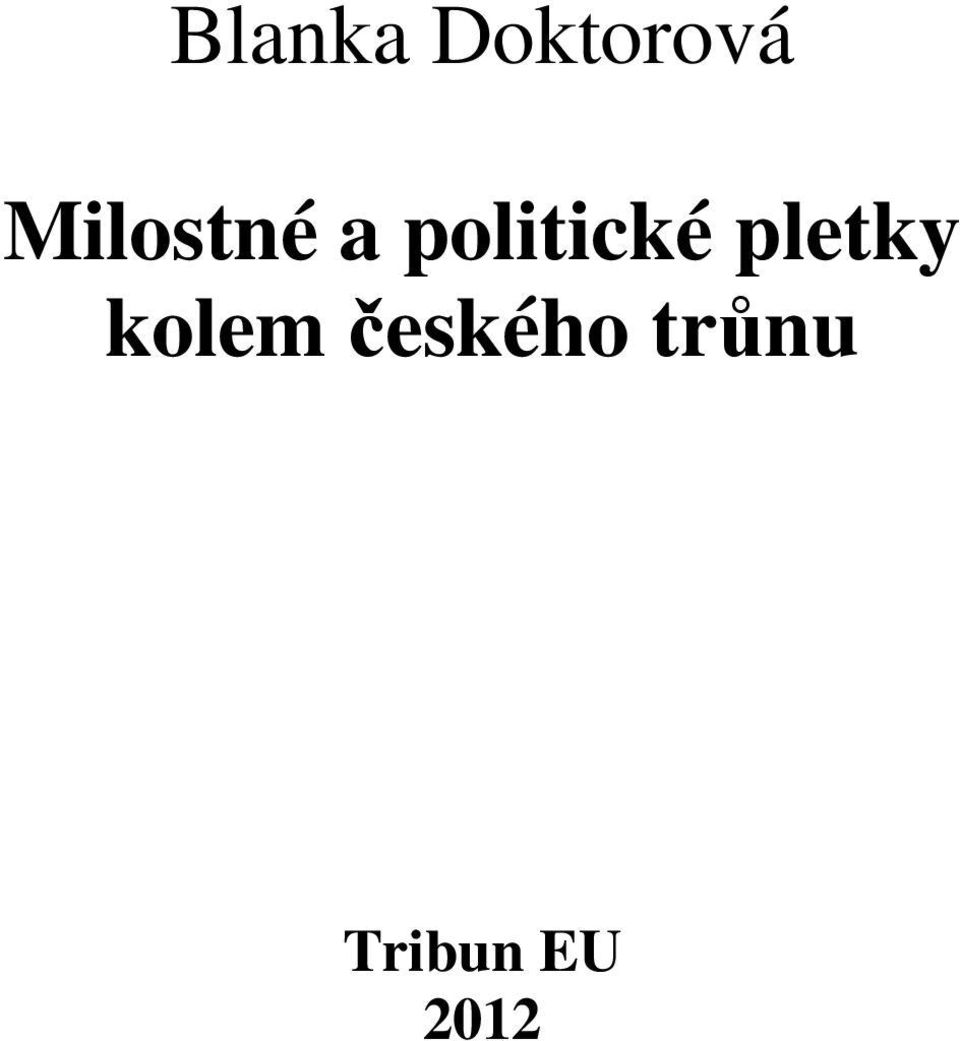 politické pletky