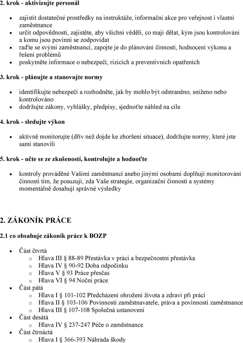 preventivních opatřeních 3.