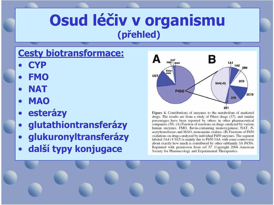 MAO esterázy glutathiontransferázy