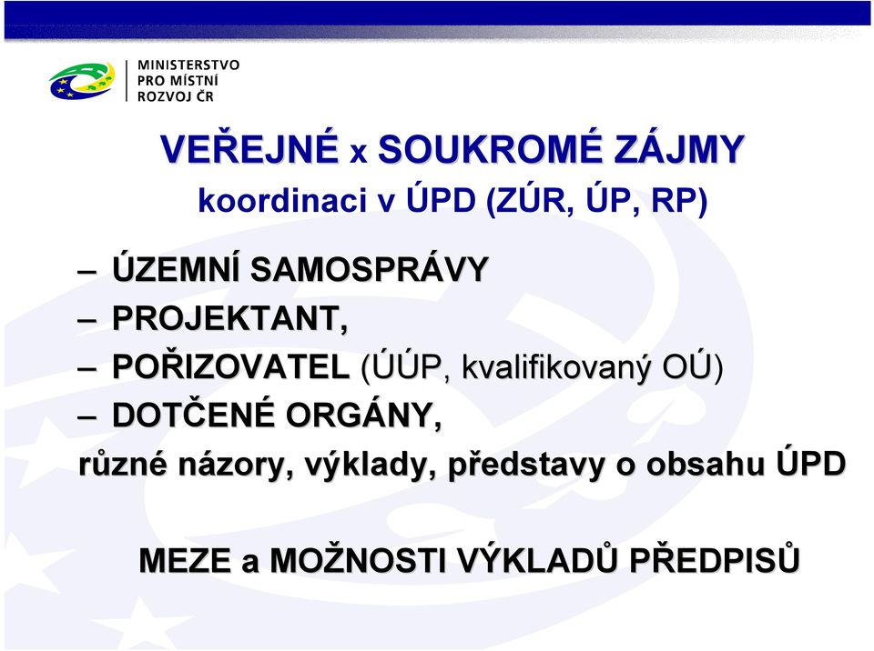 kvalifikovaný OÚ) O DOTČEN ENÉ ORGÁNY, různé názory,